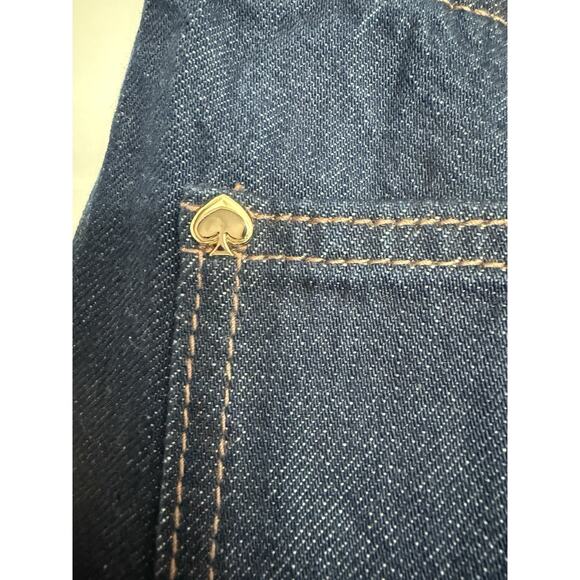 Kate Spade New York x Target High Rise Straight Leg Wide Cuff Denim Jeans Sz 0 - Picture 7 of 7